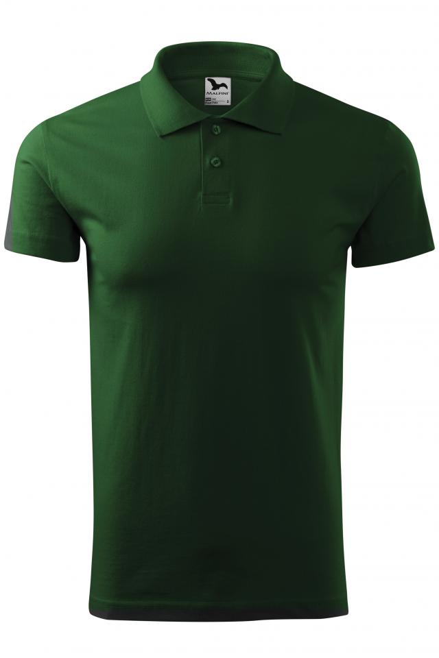 Tricou polo pentru barbati Single J., Verde sticla