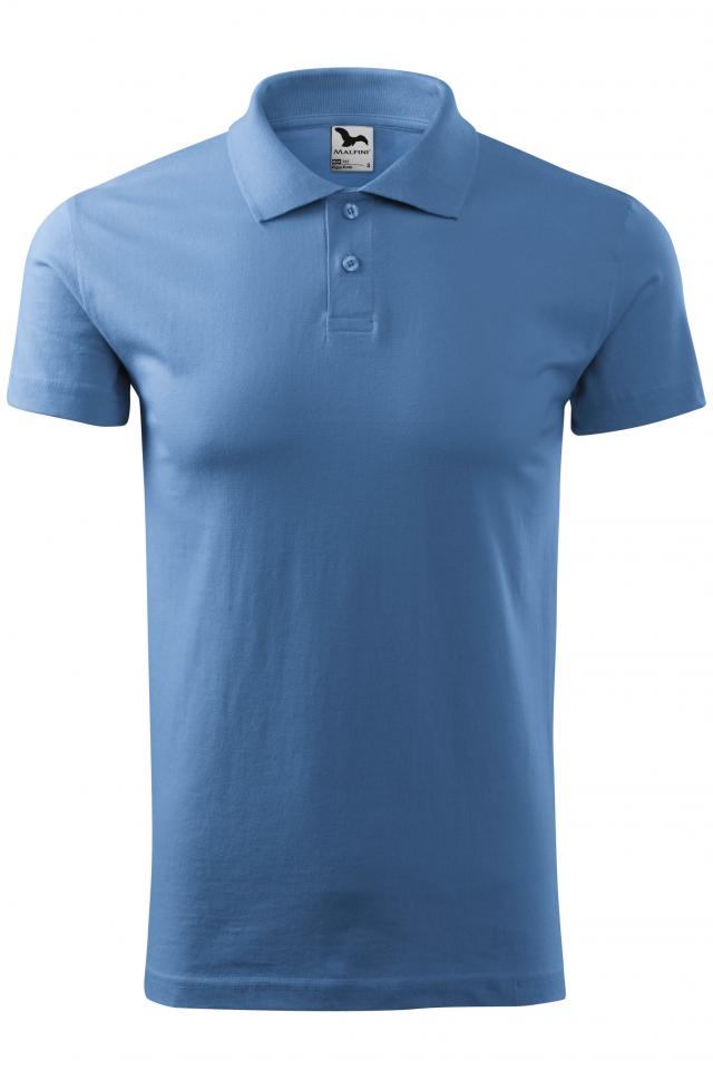 Tricou polo pentru barbati Single J., Albastru deschis