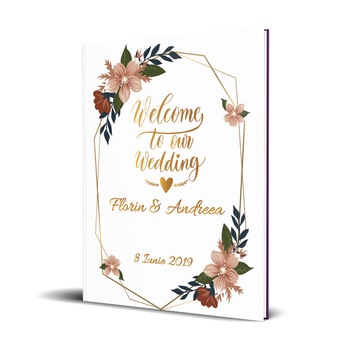 Album de amintiri Our Wedding Day Gold, Alb, Layflat 20 x 30 cm Album de amintiri Our Wedding Day Gold, Alb, Layflat 20 x 30 cm