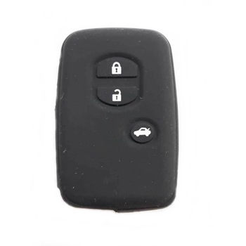 Husa SIlicon Carcasa Cheie Toyota 3 butoane, negru Husa SIlicon Carcasa Cheie Toyota 3 butoane, negru