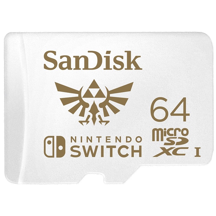 Card de memorie SanDisk micro SDXC pentru Nitendo Switch, 64 GB, U3, 100 Mb/s