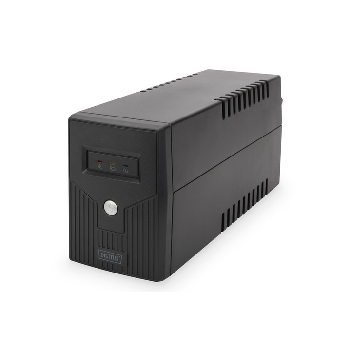 UPS , Digitus , Line/ Ineractive LED 600VA/360W 1x12V/7Ah AVR 2xSchuko USB RJ11 , negru