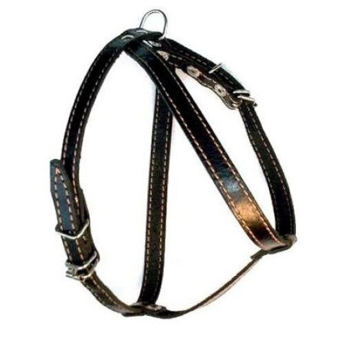 Ham Exo L2 piele captusit 53-59 cm/16 mm negru pentru caini