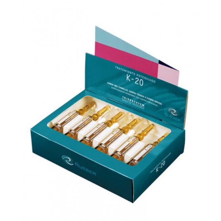 Fiole Dermatita Seboreica K-20 Tricosystem Rueber 12*10ml