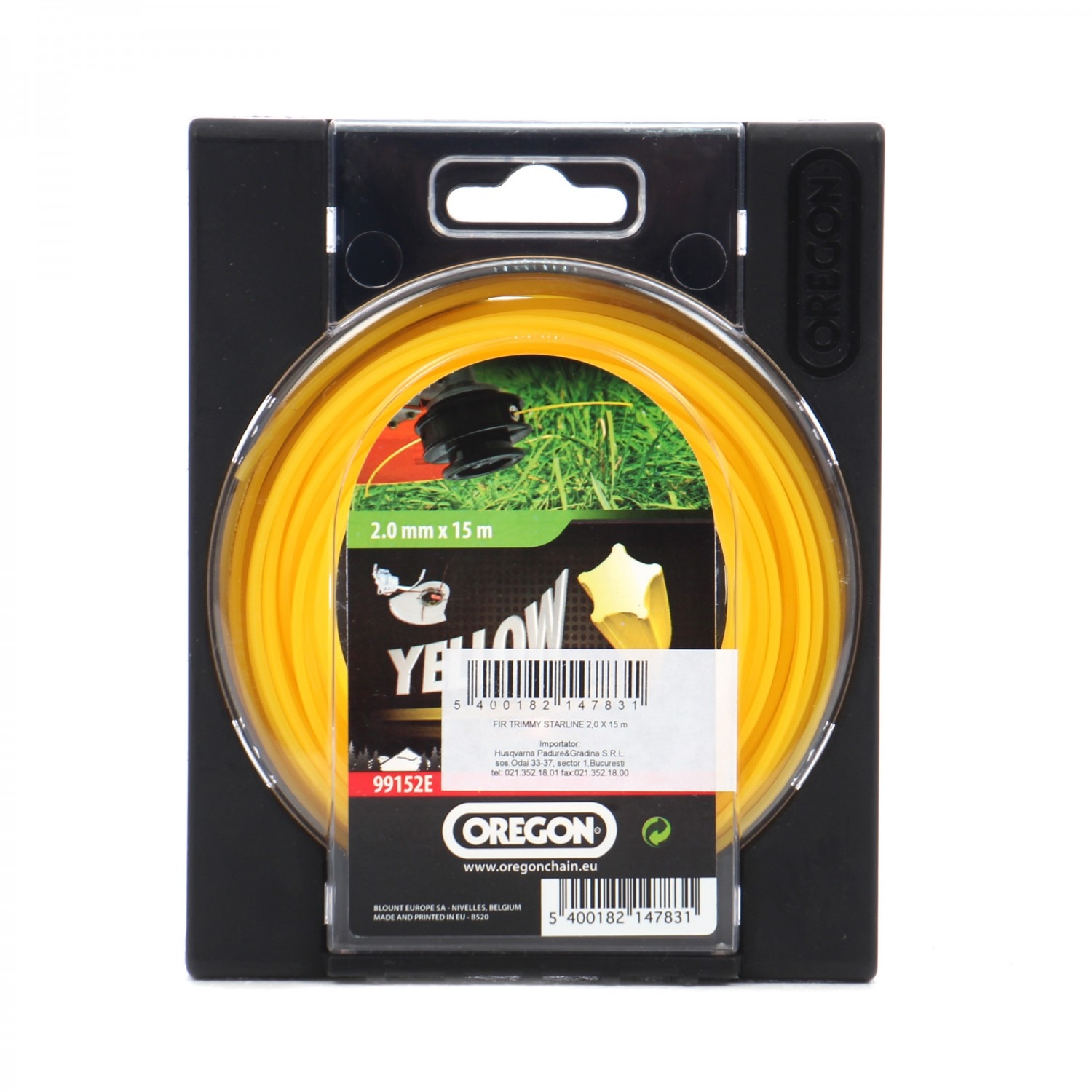 Fir motocoasa EVO Trimmy Oregon, profil stea, PVC, 2 mm x 15 m