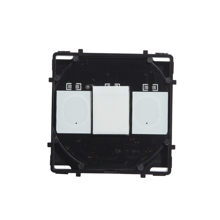 Modul intrerupator simplu cap scara/cruce cu variator de tensiune cu touch