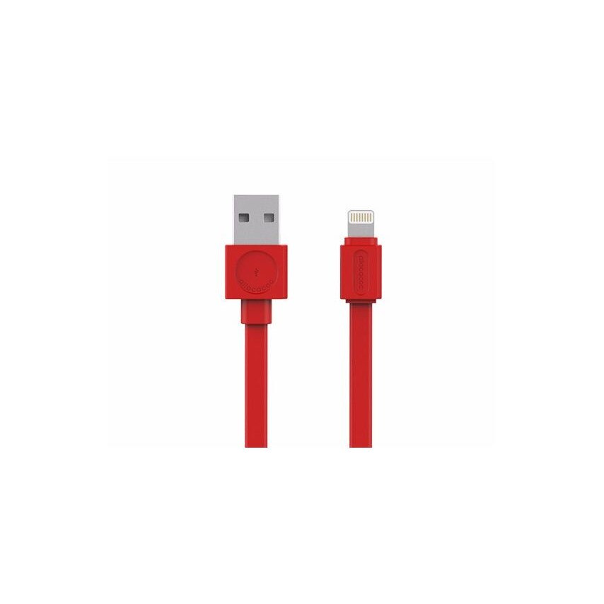 Cablu date USB, Lightning, 1,5m, rosu