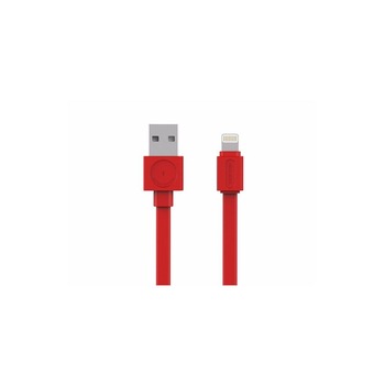 Cablu date USB, Lightning MFI, 1,5m, rosu Cablu date USB, Lightning MFI, 1,5m, rosu