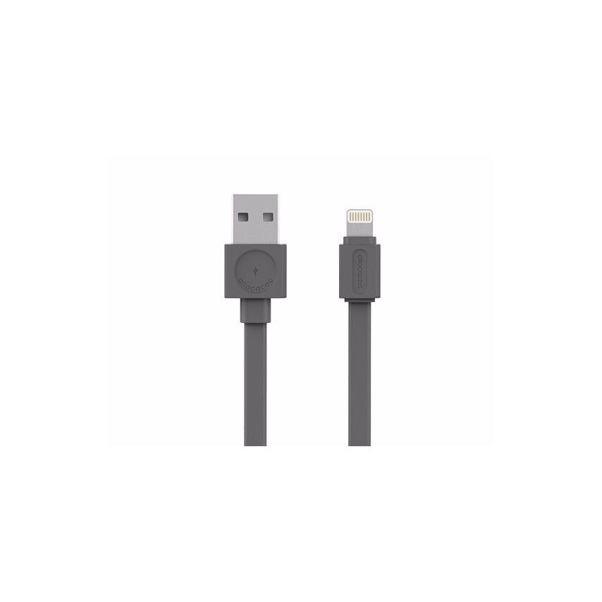 Cablu date USB, Lightning MFI, 1,5m, gri