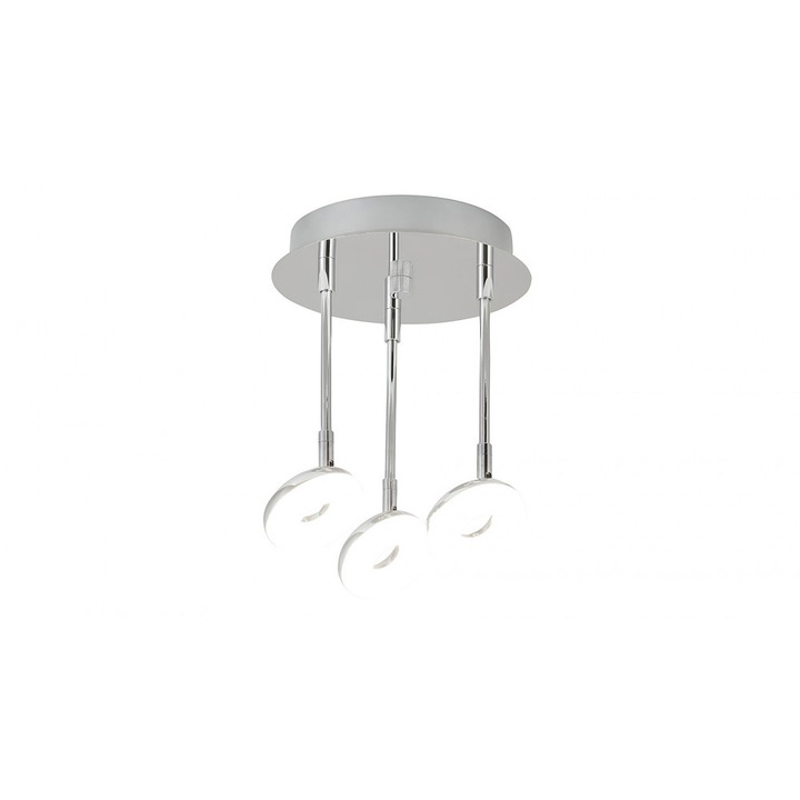 Плафониера Rabalux Beata 5893, За баня, Хром, LED, 15W, 450 lm, 4000 K, IP44 A+