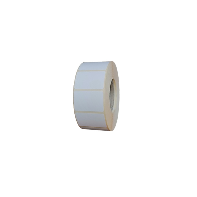 Etichete autoadezive termice 37x25 mm, albe, 1500buc/rola