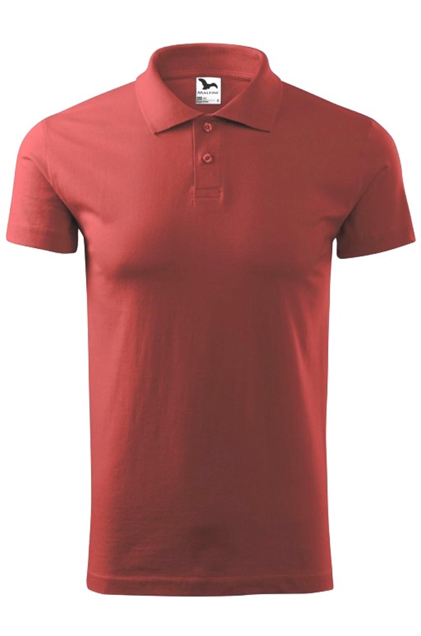 Tricou polo pentru barbati Single J., Rosu bordo