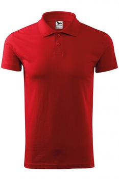 Tricou polo pentru barbati Single J., Rosu Tricou polo pentru barbati Single J., Rosu
