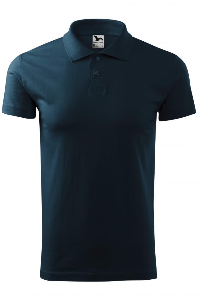 Tricou polo pentru barbati Single J., Albastru marin