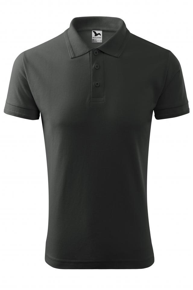 Tricou polo pentru barbati Pique Polo, Gri ardezie