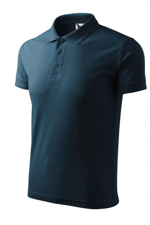Pique Férfi Póló, M, Sötétkék