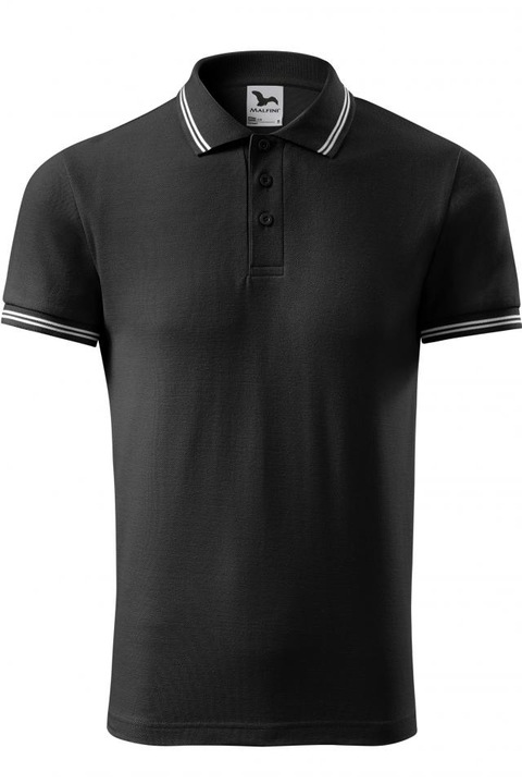 Поло тениска за мъже Urban, черно, размер L