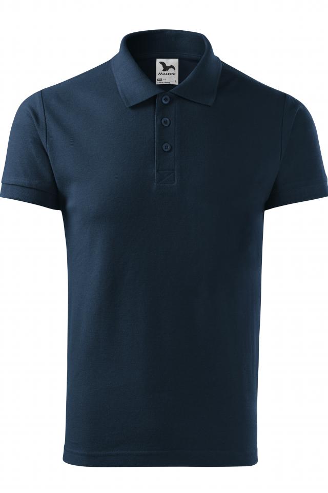 Tricou polo pentru barbati Cotton Heavy, Albastru marin