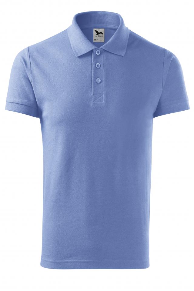 Tricou polo pentru barbati Cotton, Albastru deschis