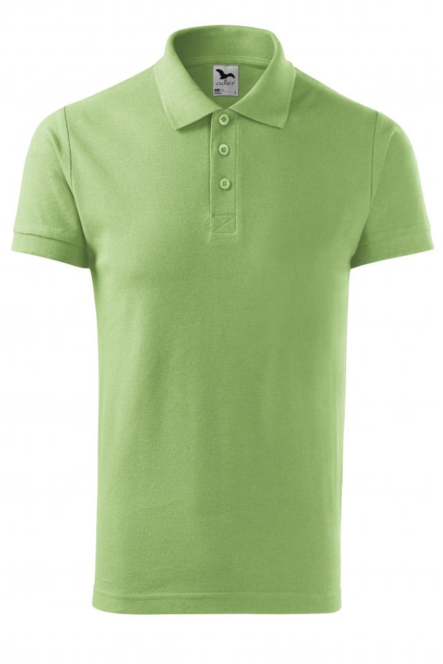 Tricou polo pentru barbati Cotton, Verde iarba
