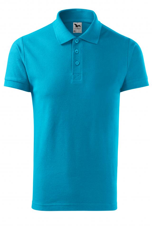 Tricou polo pentru barbati Cotton, Turcoaz