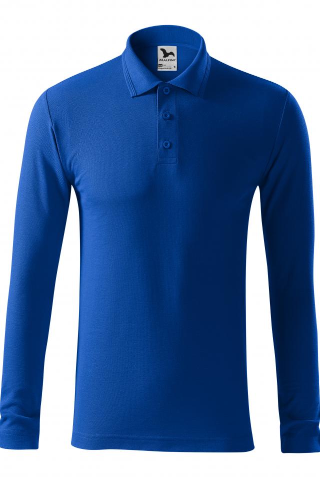 Tricou polo pentru barbati Pique Polo LS, Albastru regal