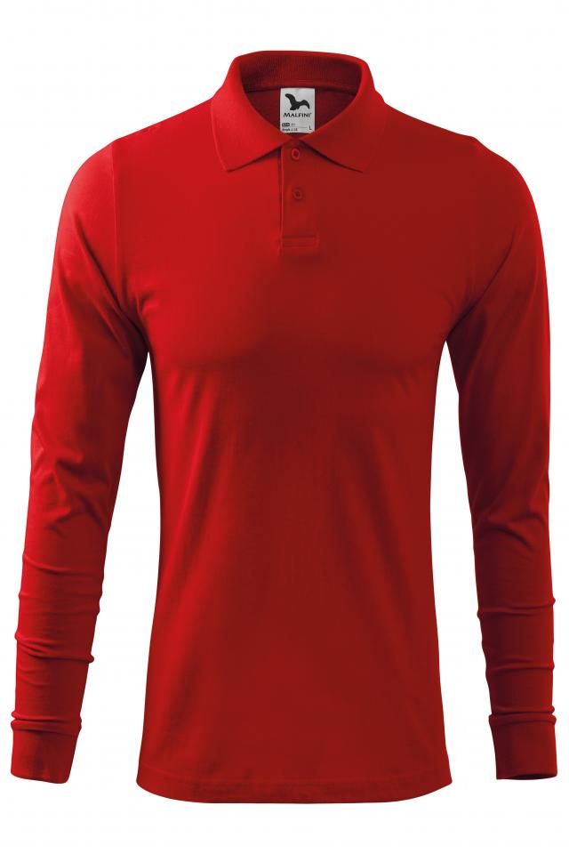 Tricou polo pentru barbati Single J. LS, Rosu