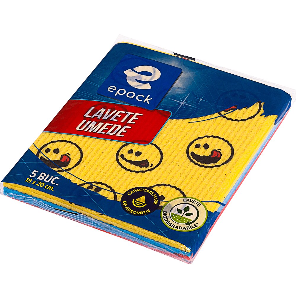 Lavete Umede, Epack Lavete Umede Imprimate, 5 buc/set