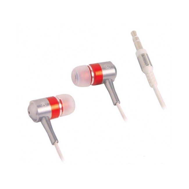Casti А4tech MK650, In-Ear, Rosu/Gri