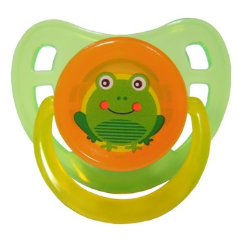 Suzeta silicon fete animale, 6L+, Primii Pasi, R0315 verde Suzeta silicon fete animale, 6L+, Primii Pasi, R0315 verde