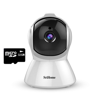 Baby Monitor WIFI Sricam™ SH025 Pro, sunet bidirectional, night vision, push to talk, rotire automata, senzor miscare, alb, pachet bundle (Camera + Card 32GB) Baby Monitor WIFI Sricam™ SH025 Pro, sunet bidirectional, night vision, push to talk, rotire automata, senzor miscare, alb, pachet bundle (Camera + Card 32GB)