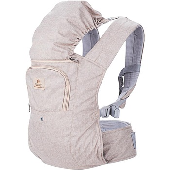 Marsupiu ergonomic Baoneo, Bebenuvo , BEJ, 3-15 kg, Bumbac Marsupiu ergonomic Baoneo, Bebenuvo , BEJ, 3-15 kg, Bumbac