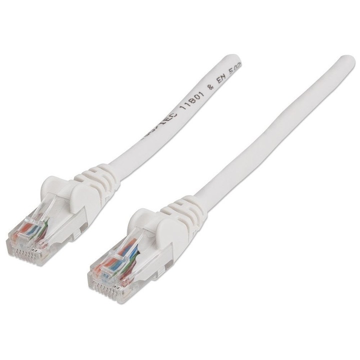 Cablu de retea , Intellinet , RJ45 cat6 UTP 100% cupru 20 m , gri