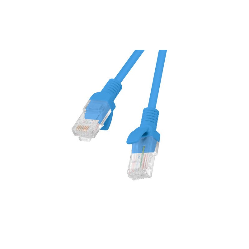 Cablu de retea neecranat torsadat 4 perechi , Lanberg , RJ45 cat. 5e UTP 20m , albastru