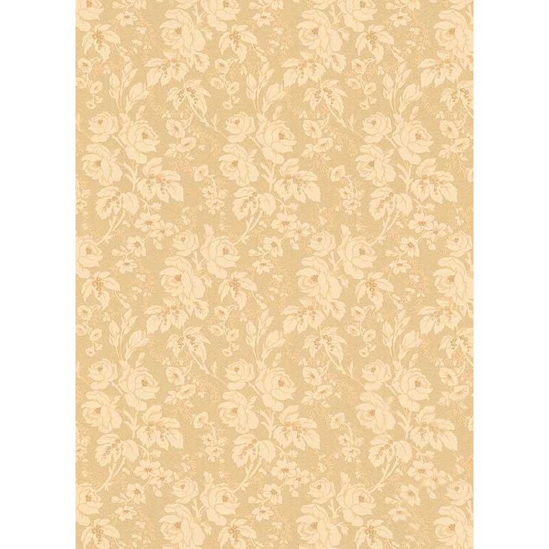 Tapet floral Palais Royal 6379-27 0.53m X 10m Crem/Auriu