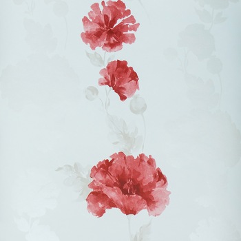 Tapet floral, TAPETCENTER, 53cm x 10m Alb/Rosu Tapet floral, TAPETCENTER, 53cm x 10m Alb/Rosu