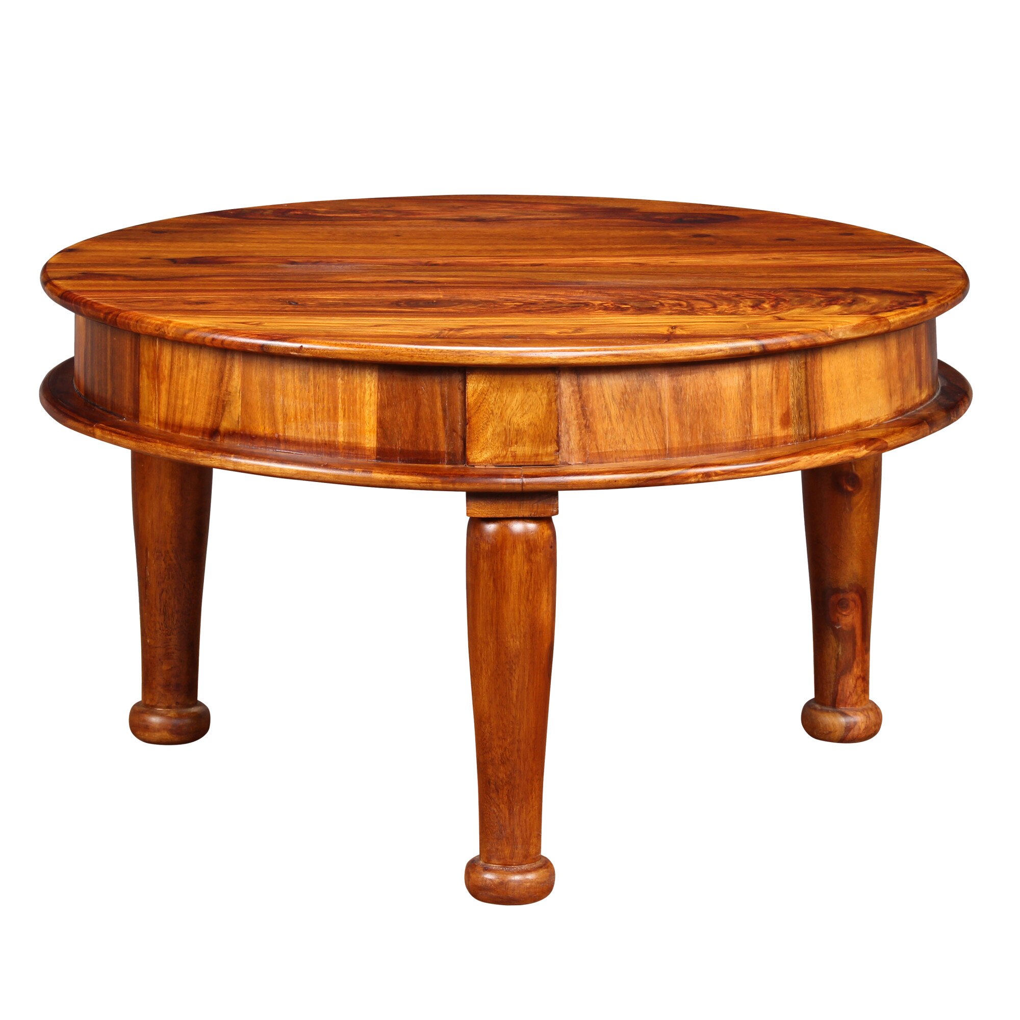 Masuta de cafea din lemn masiv de palisandru, vidaXL, Maro, 70 x 70 x 40 cm