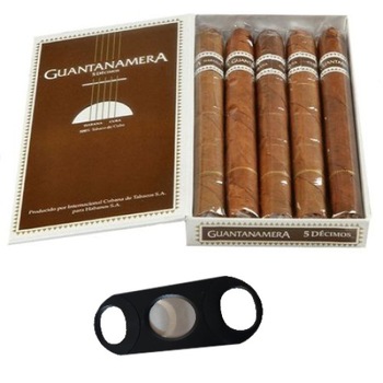 Set 10 Trabucuri Guantanamera Decimos 100 % cubanez plus cutter pentru trabucuri Set 10 Trabucuri Guantanamera Decimos 100 % cubanez plus cutter pentru trabucuri