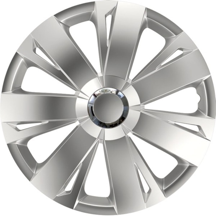 Set 4 capace roti, Versaco, 13", Energy Ring, Chrome Silver