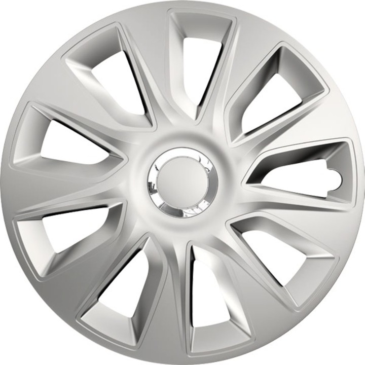 Set 4 capace roti, Versaco, 14", Stratos Ring, Chrome Silver