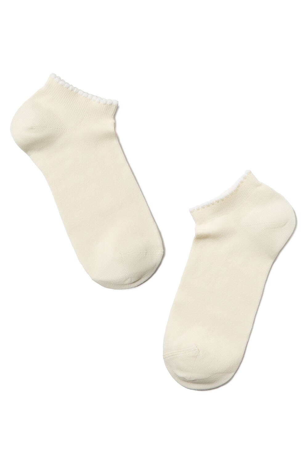 Sosete de bumbac scurte cu picot, Conte Elegant ACTIVE 041, Cappuccino