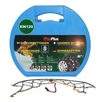 Set de 2 lanturi antiderapante pentru zapada, ProPlus, Otel, KN120 Set de 2 lanturi antiderapante pentru zapada, ProPlus, Otel, KN120