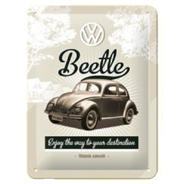 VW Retro Beetle fémtábla