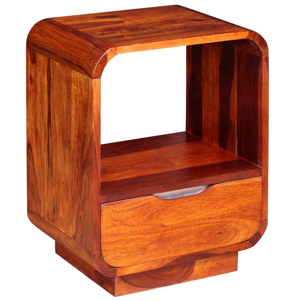 Noptiera cu sertar, lemn masiv de sheesham, vidaXL, 40 x 30 x 50 cm