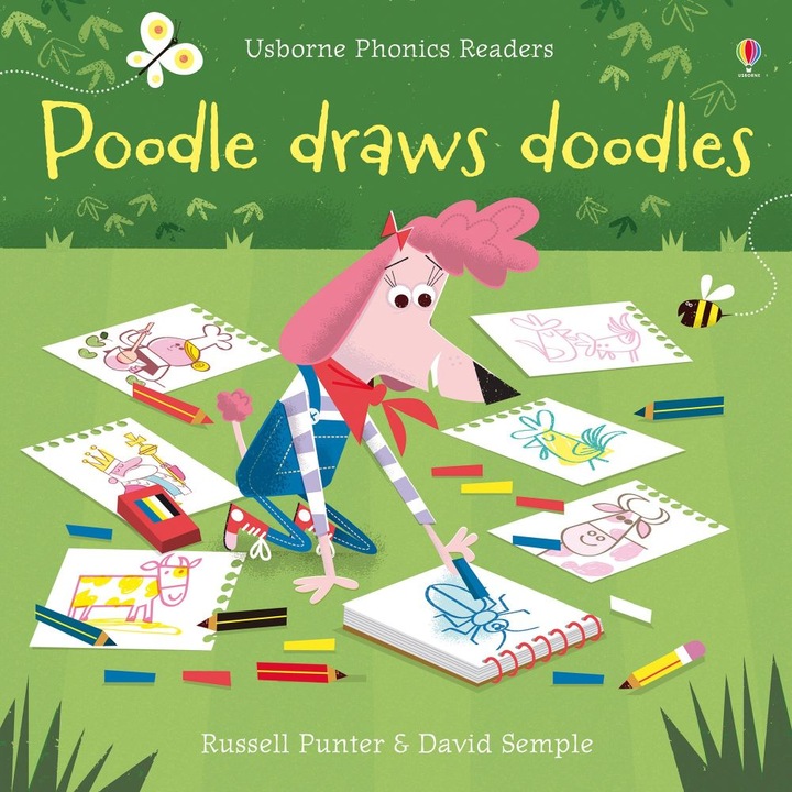 Carte de citit "Poodle draws doodles", 3 ani+, Usborne