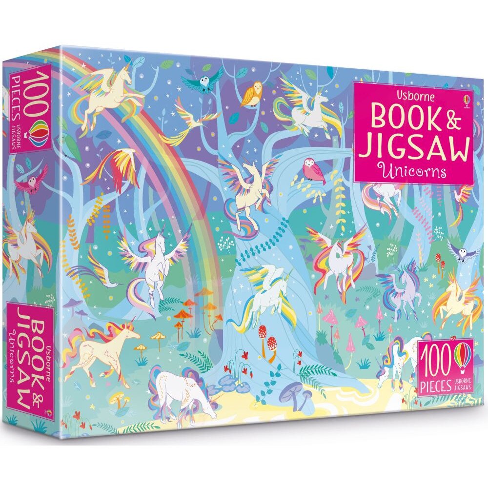 Carte si puzzle – Unicorns Book & Jigsaw