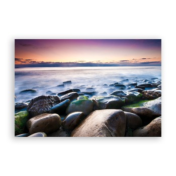 Tablou Canvas - Pietre, Stinca, Ocean, Apus, 60 x 90 cm Tablou Canvas - Pietre, Stinca, Ocean, Apus, 60 x 90 cm