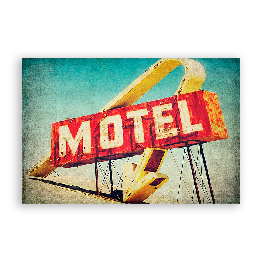 Tablou Canvas - Panou, Retro, Motel, 60 x 90 cm