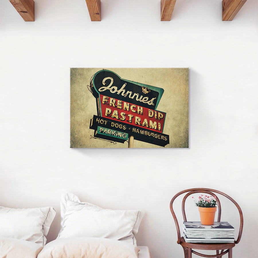 Tablou Canvas - Panou, Retro, Restaurant, 60 x 90 cm