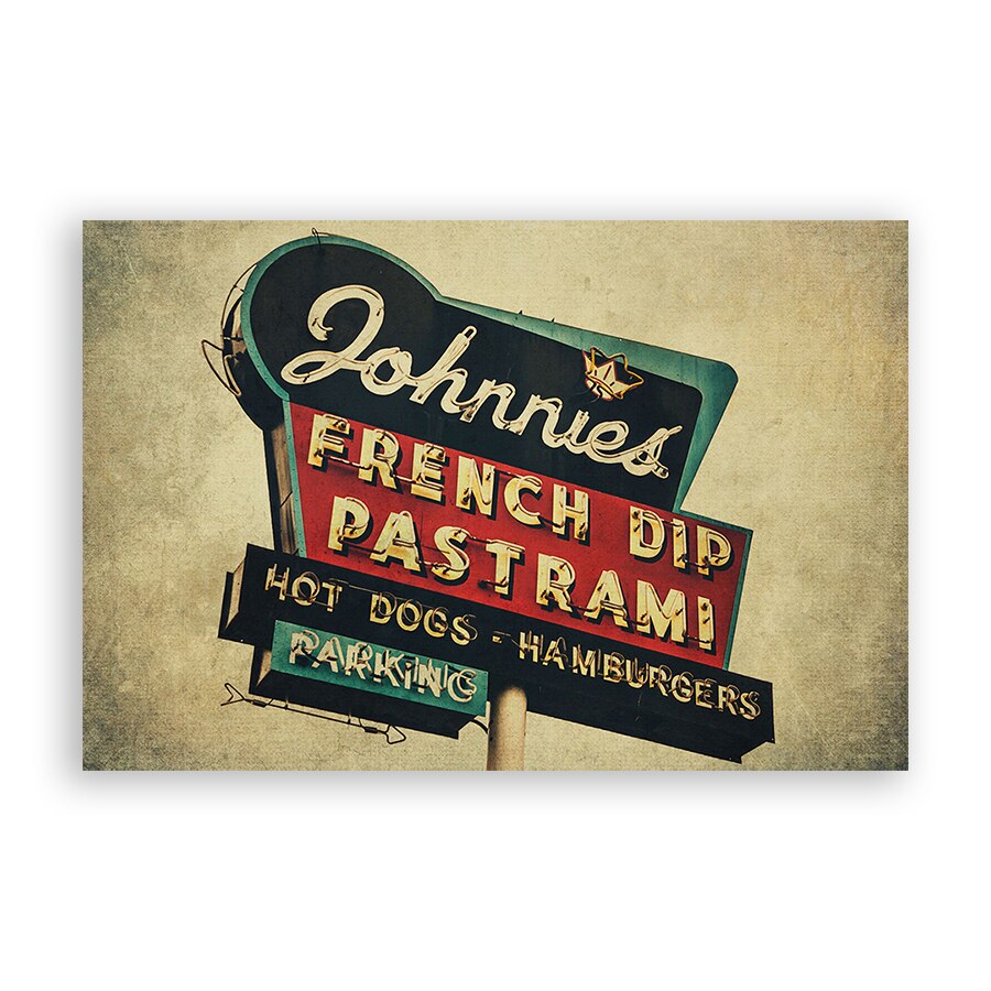 Tablou Canvas - Panou, Retro, Restaurant, 80 x 120 cm